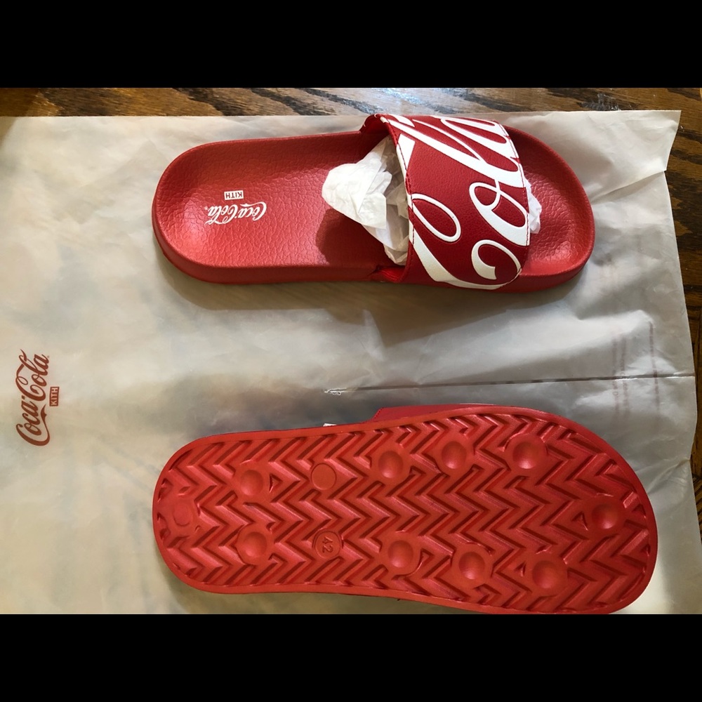 Kith Coca Cola Red Slides Size 9 - Picture 2 of 5